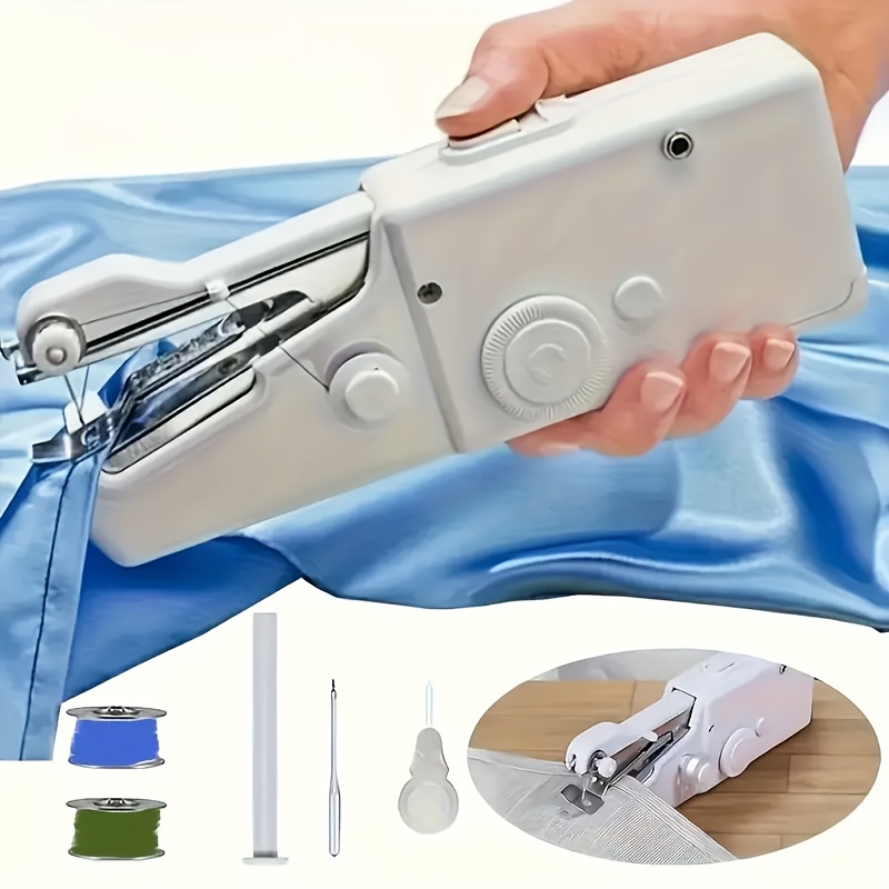 TEMU Handheld Sewing Machine, Portable Sewing Machine, Mini Electric Sewing Machine For Beginners And Adults, Mending And Sewing Crafts, For Quick