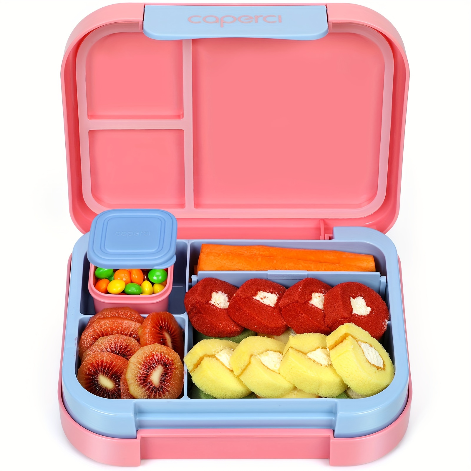 

Caperci Bento Lunch Box - Leak-proof 44oz Lunch Containers With 3 Or 4 Compartments & Dip Container, Dishwasher/microwave Safe, Bpa-free