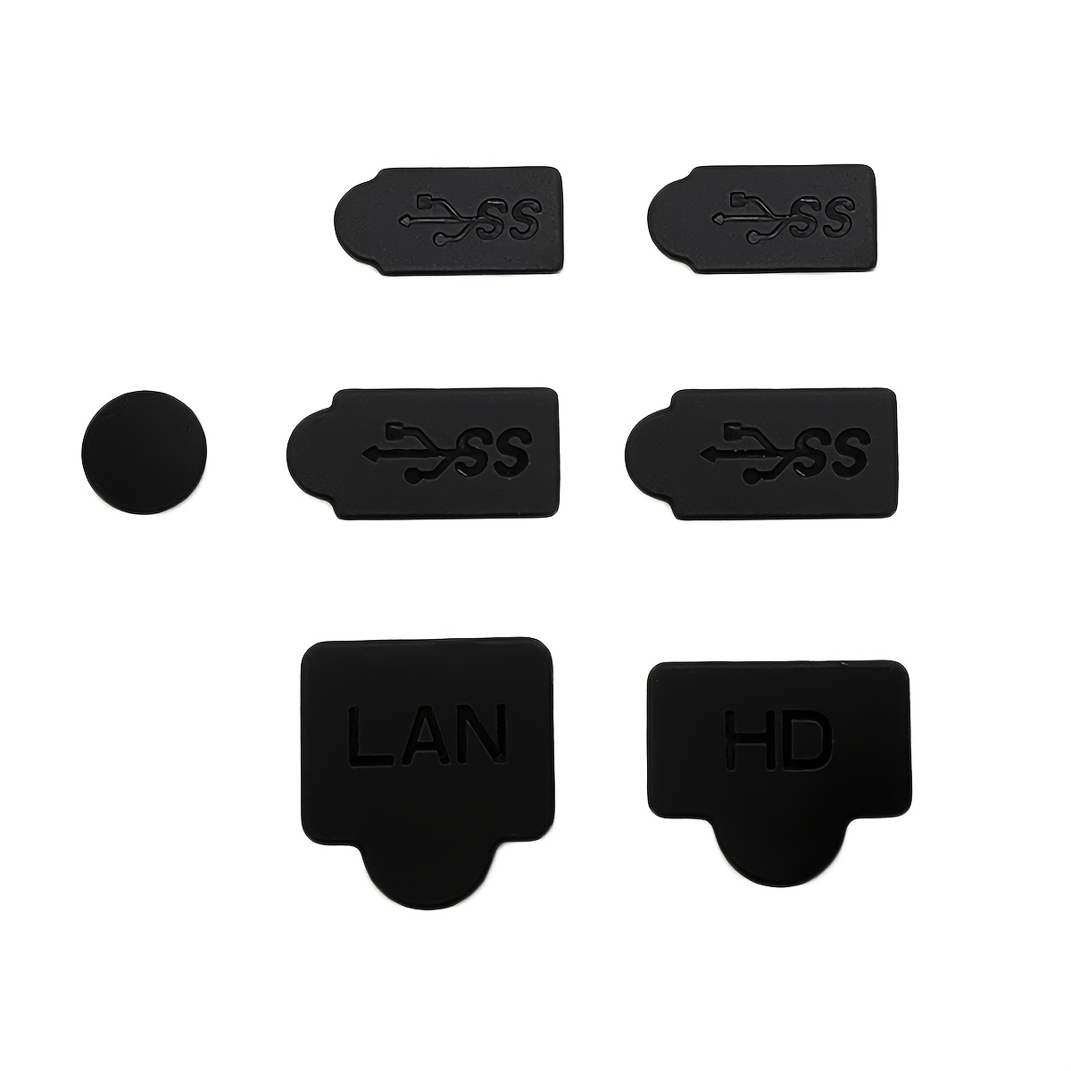 TEMU For & For Ps5 Slim Game Consoles. 7pcs Of Dust-proof Plugs. Universal Protection Plugs For Optical Drive Of The Consoles