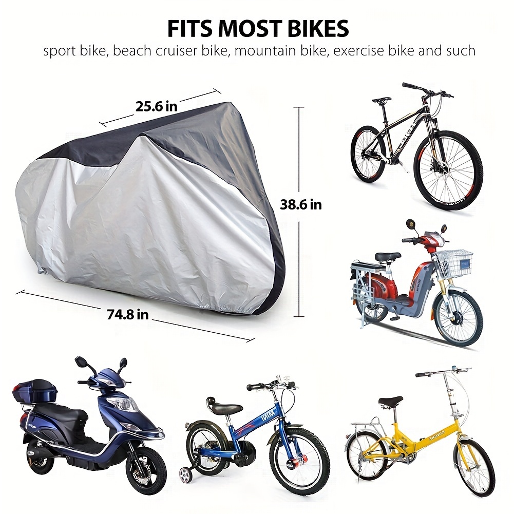 

Waterproof Dustproof Bike Bicycle Cover Rain Sun Snow Uv Protector Outdoor/indoor Bike Storage Protection 190t