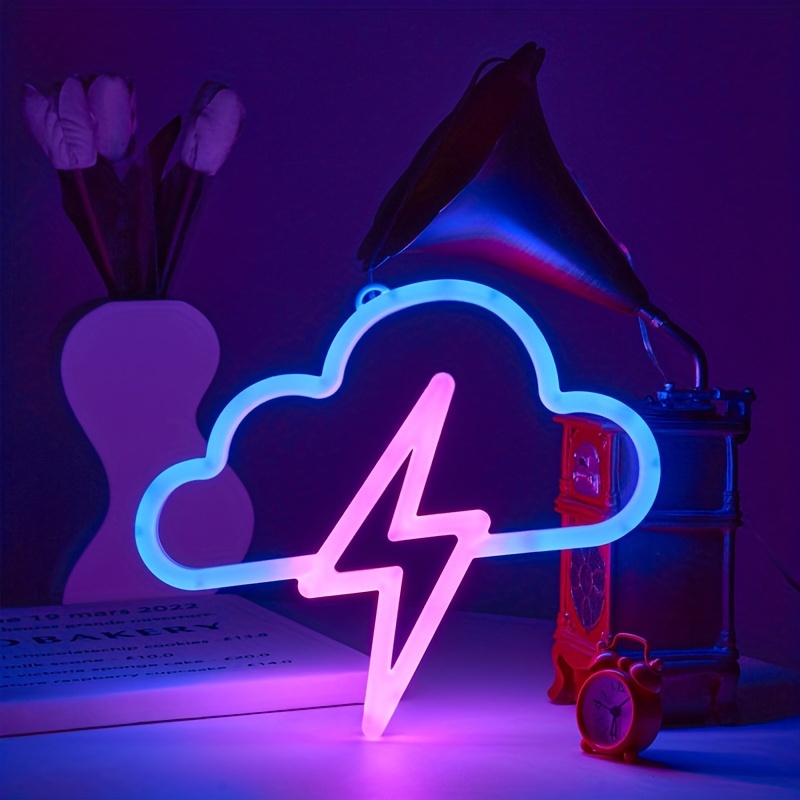 New Big Cloud Light 3d Thundercloud Led Light Lightning Temu Canada