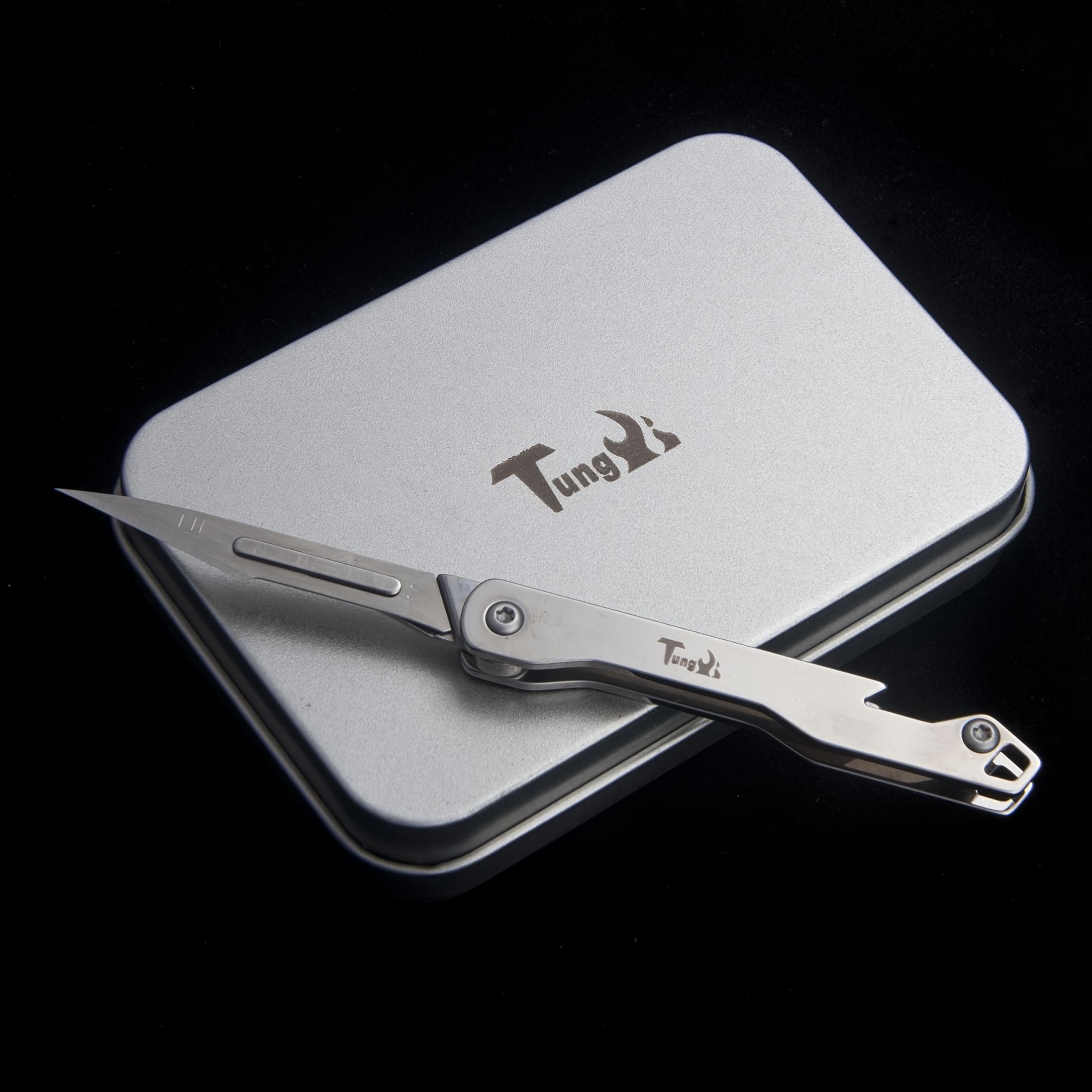 TEMU Art Knife, Utility Knife, Letter Opener, Craft Knife, Paper Cutting Knife, Knife, Stainless Steel Mirror Polishing With 10pcs Carbon Steel