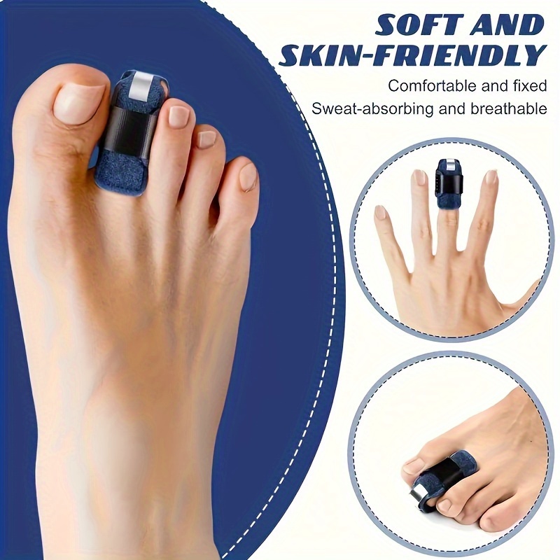 Protector Corrector de dedos de los pies, 2 piezas = 1 par, mazo alisador  de dedos de los pies, férula para envolver, rizada, torcida, superpuesta -  AliExpress