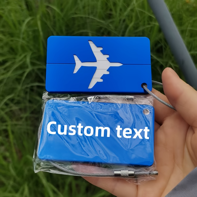 TEMU 100pcs Custom Luggage Tag Set In Colors, Engraved With Personalized Names, Phone Numbers, And Company Or Hotel Logos. Ideal For Travel