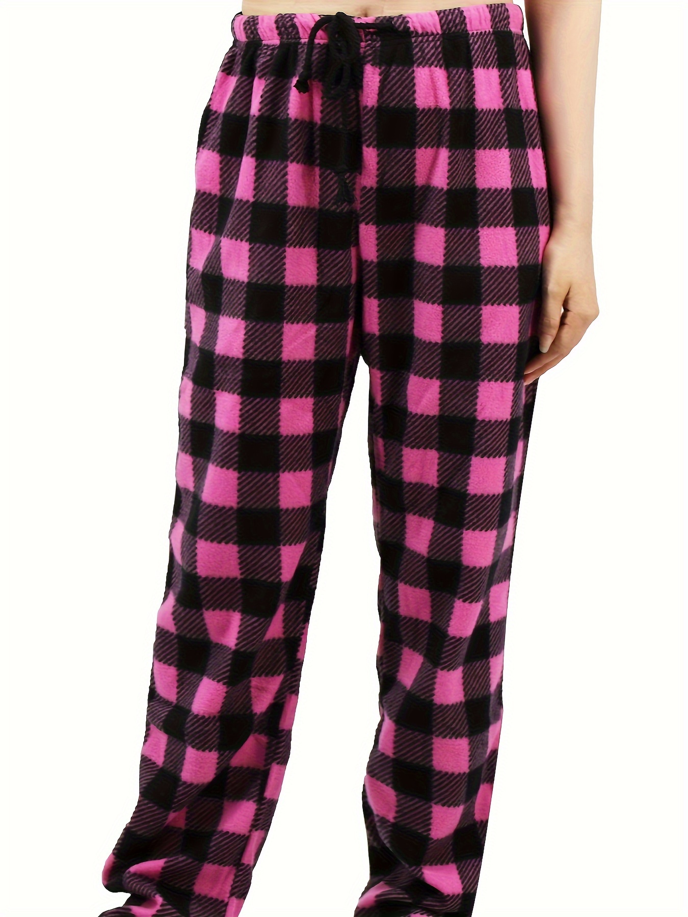 Plaid Pajama Tall Pj Bottoms Womens Women Pajama Pants Fuzzy Pack