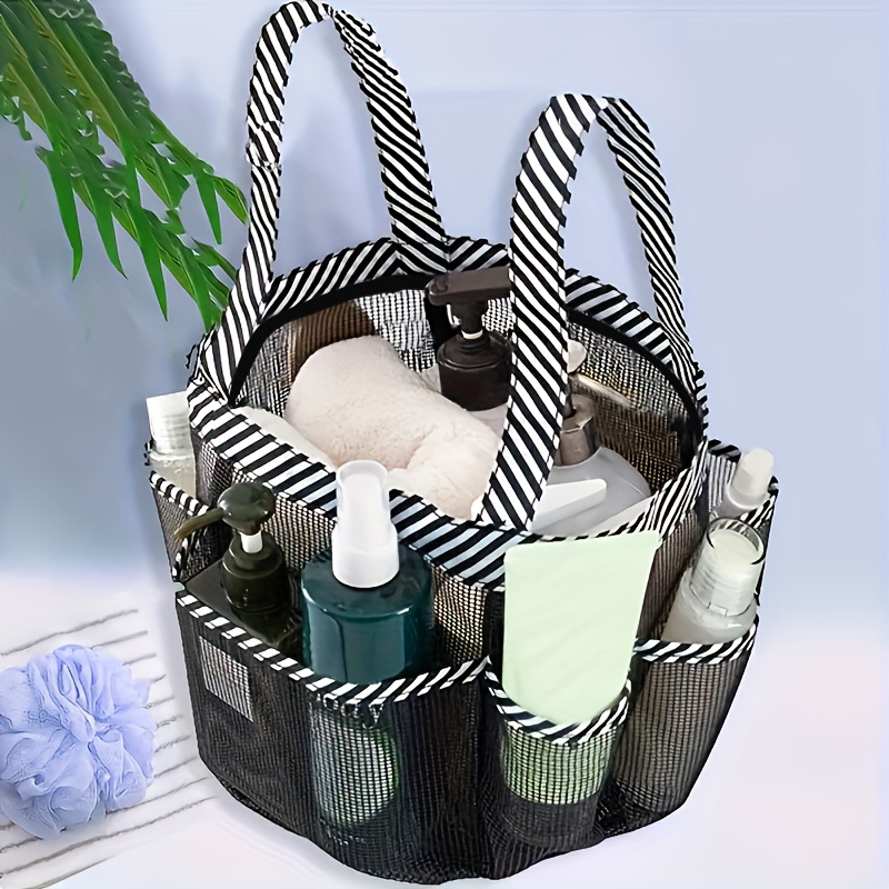 

Mesh Shower Caddy Portable, Hanging Portable Toiletry Bag Tote For Men And Women, Quick Dry Bath Organizer Dorm Room Essentials With Multi Pockets For Beach, Camp, Travel