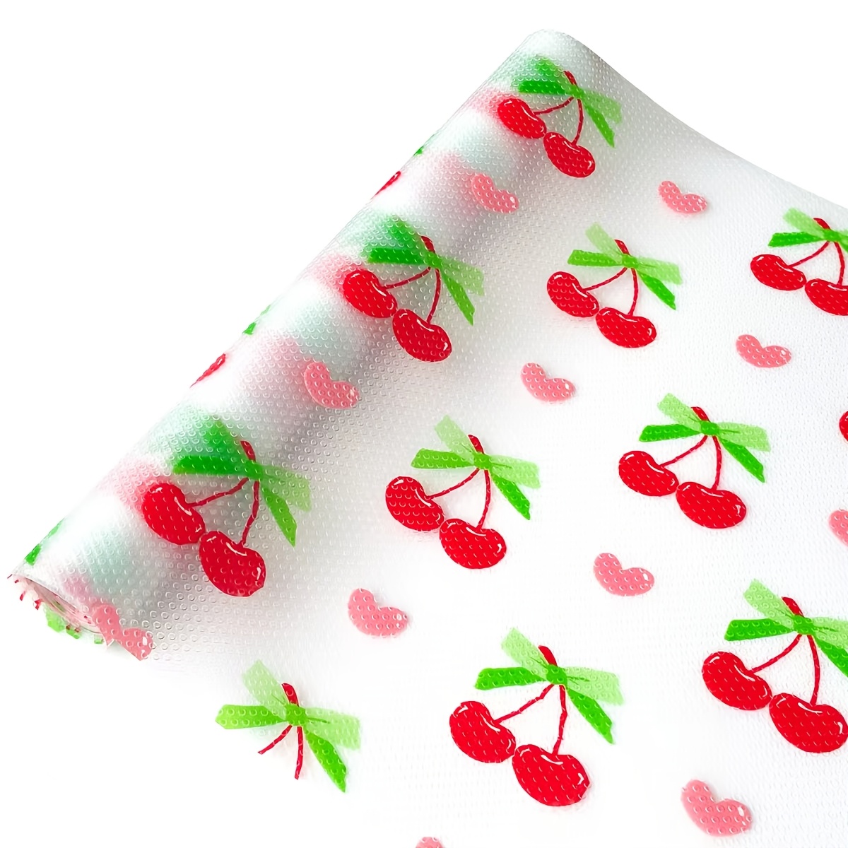 TEMU 1 Roll, 30 X 150cm Waterproof Refrigerator Liner, Non-slip, Washable And Reusable, Eva Material, Upgraded Cherry Pattern, Suitable For