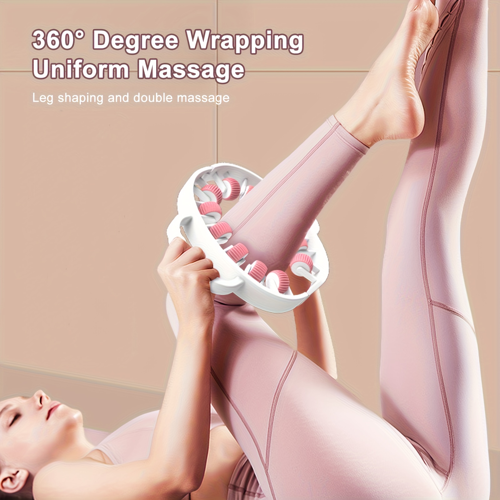 round roller manual massage tool to massage leg back musculature stretch muscles after exercise Product details 2