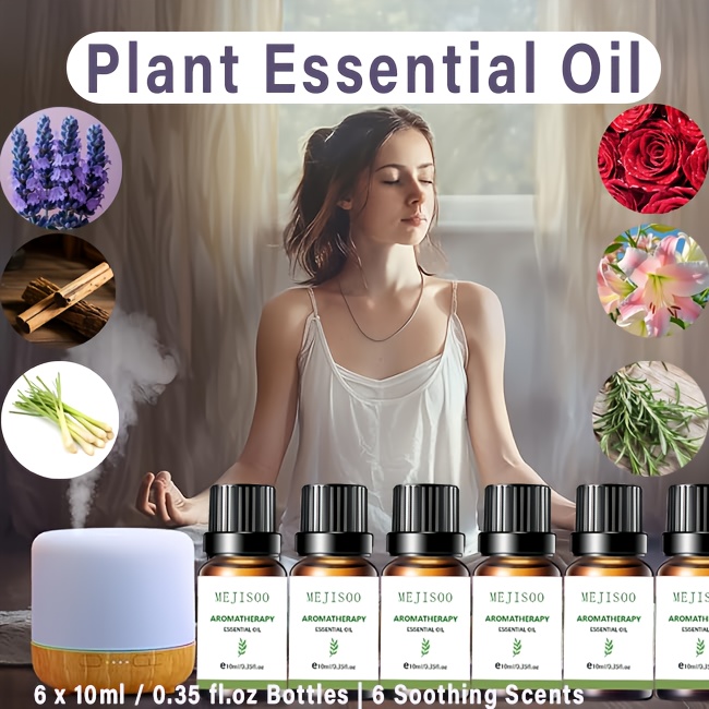 6 Bottles Of Essential Oil Gift Box To Create Your Quality Life, Sleep-aiding, Deodorizing And Refreshing, Hand-made Fragrance, Plant Extraction, Gift Giving And Personal Use