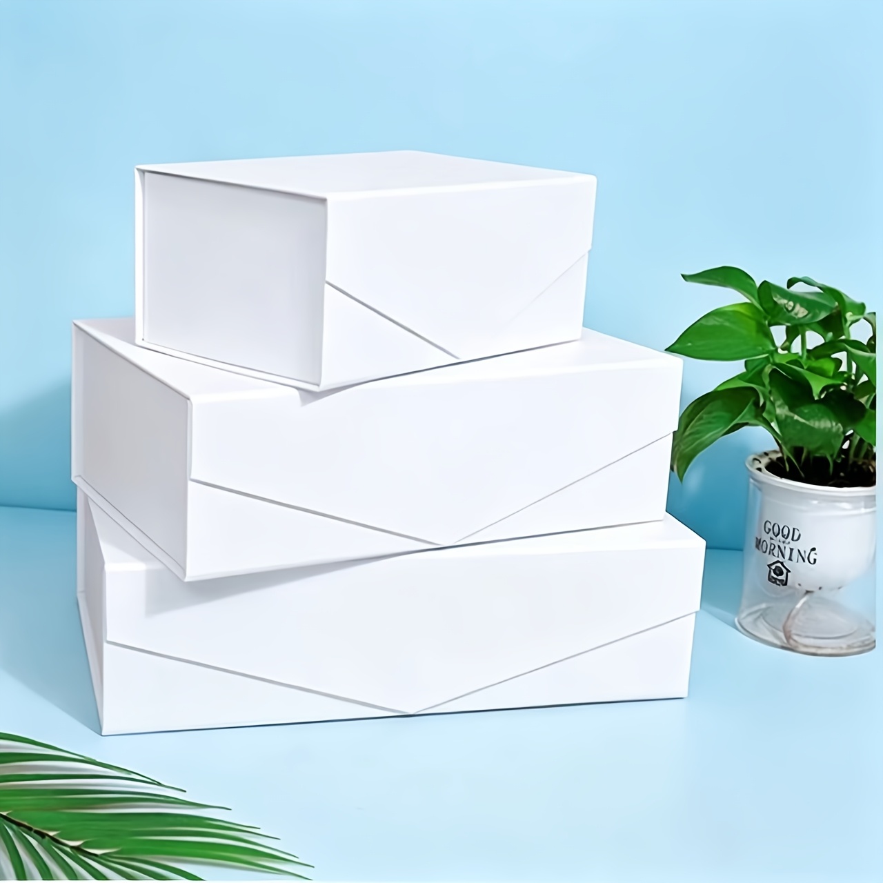 Custom Wedding Birthday Christmas Gift Box, Magnetic Flip-Top