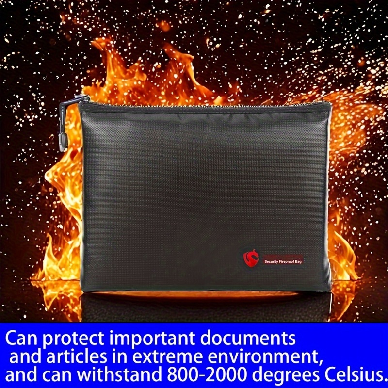 

Fireproof File Bag For Important Documents, Office , And High-temperature Resistance