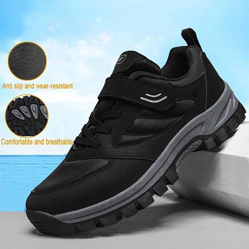 mens fashionable and casual thick soled hiking shoes shock absorbing anti slip and wear resistant suitable for outdoor travel and hiking hiking casual and fashionable hiking shoes suitable for gifting to