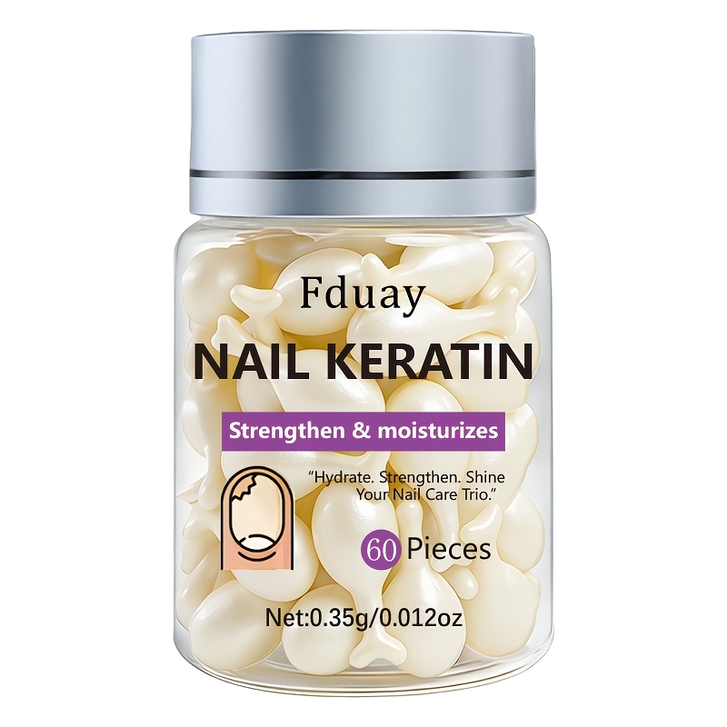 Image of 60 Pills Cream, Deep Hydrating With Vitamin E, Hyaluronic Acid, Collagen & Niacinamide, Refreshing Non-greasy, Moisturizes Dry Nail Cuticles And Hand Skin For Daily Use