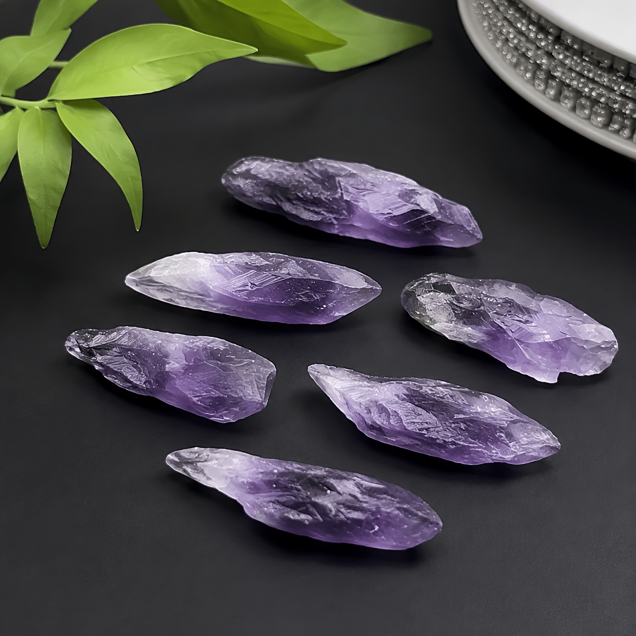 TEMU 30-50g Natural Purple Rough Stone, Amethyst Rough Quartz Stones , Stone Rough Jewelry Stone, Natural Stones For Home, Holiday Decorative Stones,