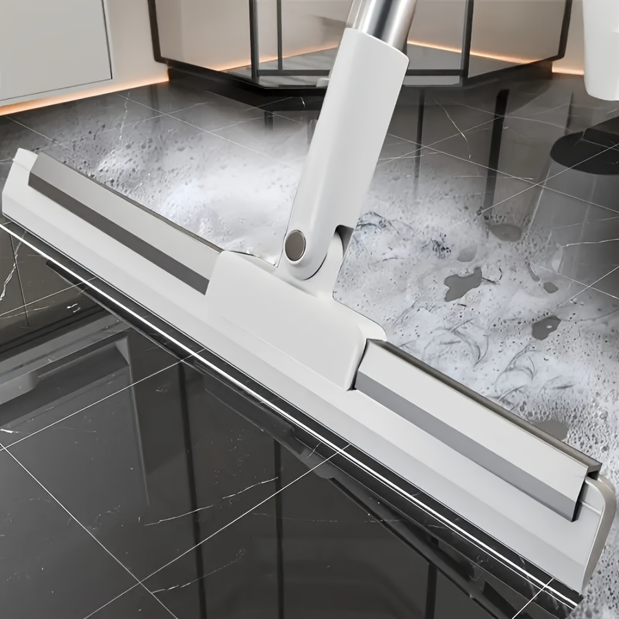 TEMU Magic Broom Rubber Squeegee For Floors And Glass, High Absorbent Silicone Scrubber - Easy To Dry, Suitable For Kitchen, Bathroom, Living Room - Lightweight And Effortless