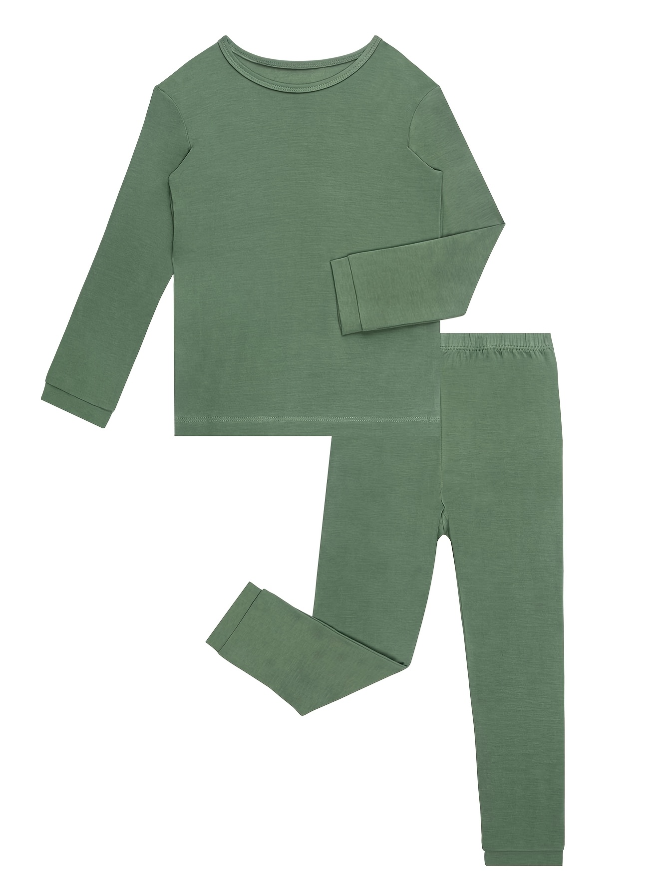 Army Green BamBoopJ Rayon Made Form Bamboo Fiber Pajamas for Boys and  Girls, 18-24 Months, and 2T, 3T, 4T, 5T, 6* Clothes for Little Boys and Gir