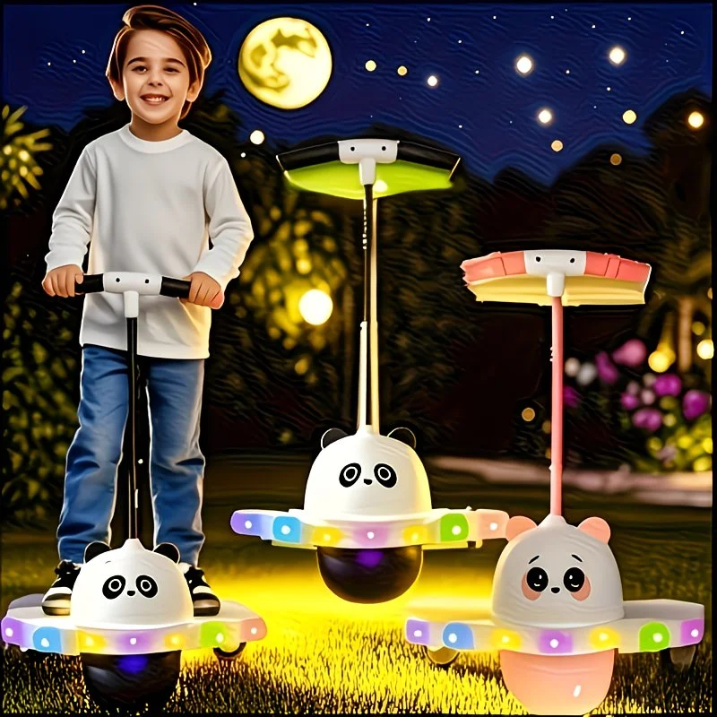 LED Pogo Ball with Balance Board for Kids and Adults – detail 1