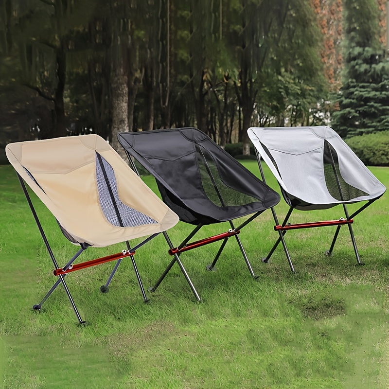 Heavy Duty Compact Portable Outdoor Camping Folding Chairs Portable Gardren Furniture  Beach Fishing BBQ Hiking Picnic Seat Tools