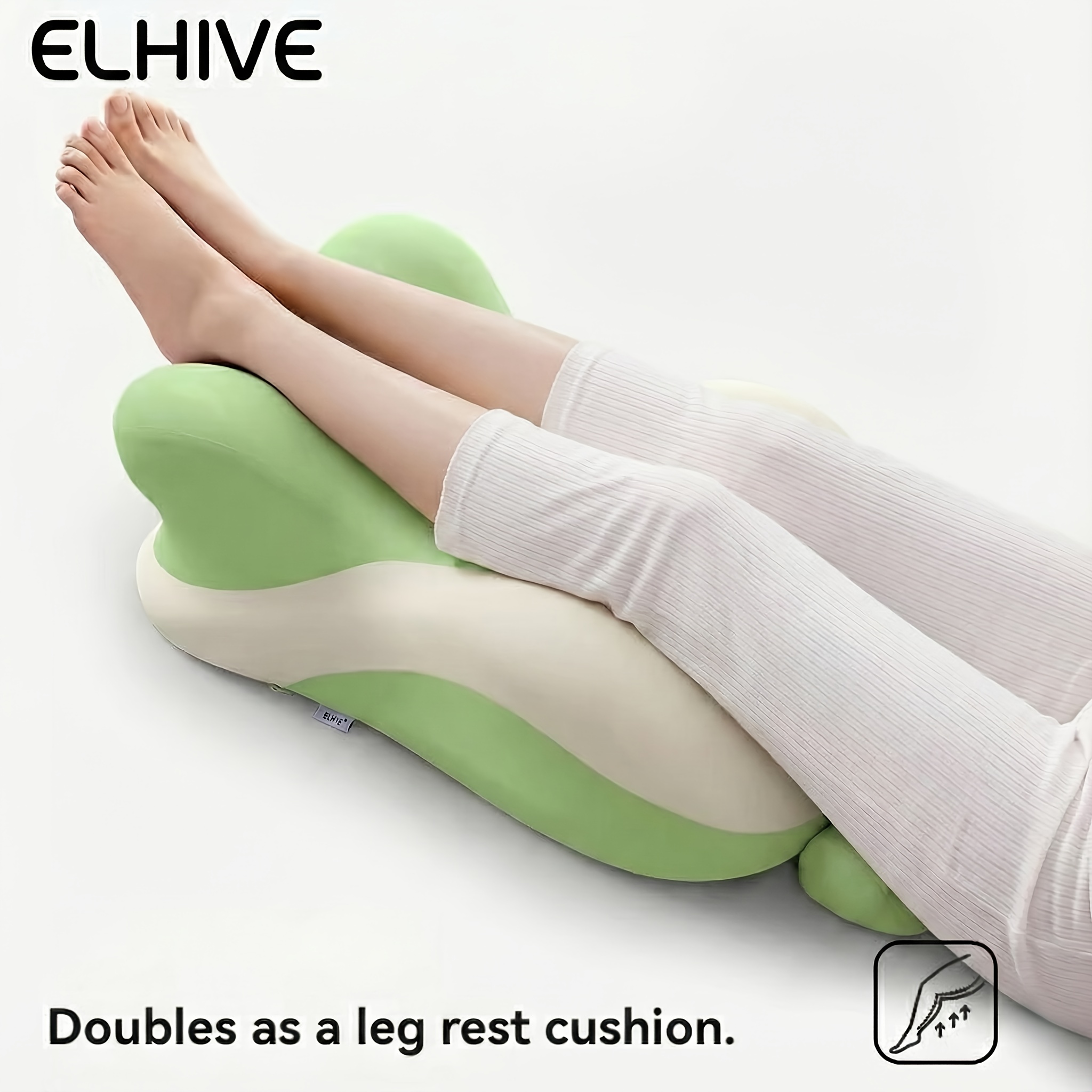 Set of Bed Wedge Pillow And Adjustable Headrest. Ergonomically Designed Incline Cushion for Comfortable Elevated Sleep. Versatile Backrest System for Sitting Up, Reading in Bed, Supporting Stomach Lying, And Elevating Legs