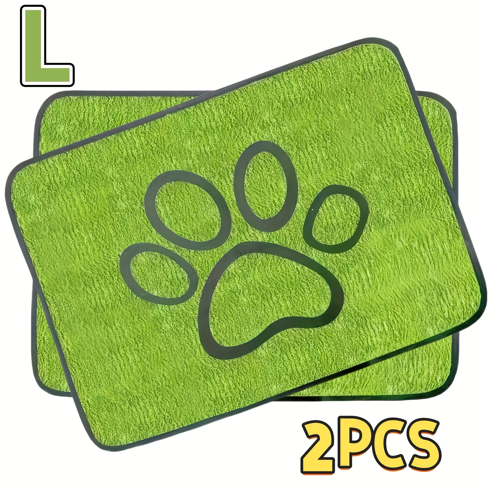 TEMU 2/4-pack Washable Dog Potty Pads – Reusable, Absorbent, Non-slip Training Pads For Dogs, Puppy Training, Pee Pads For Dogs, Absorbent Fiber,