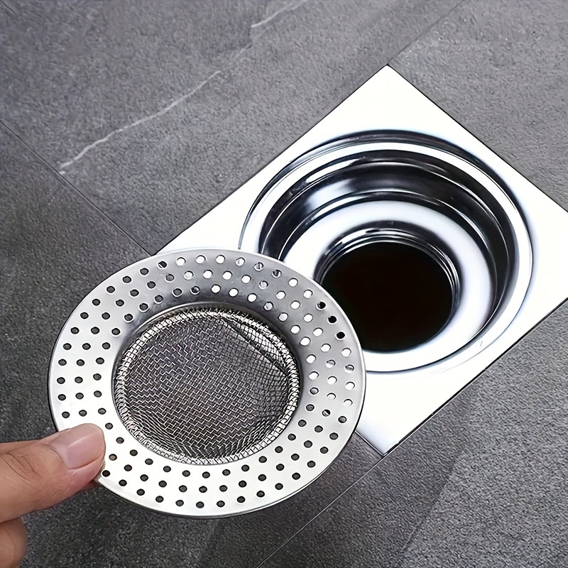 

1pc Stainless Steel Strainer Filter - -clogging For Bathroom, Toilet, - And , Insect Prevention, For Kitchen And Bathroom Sinks