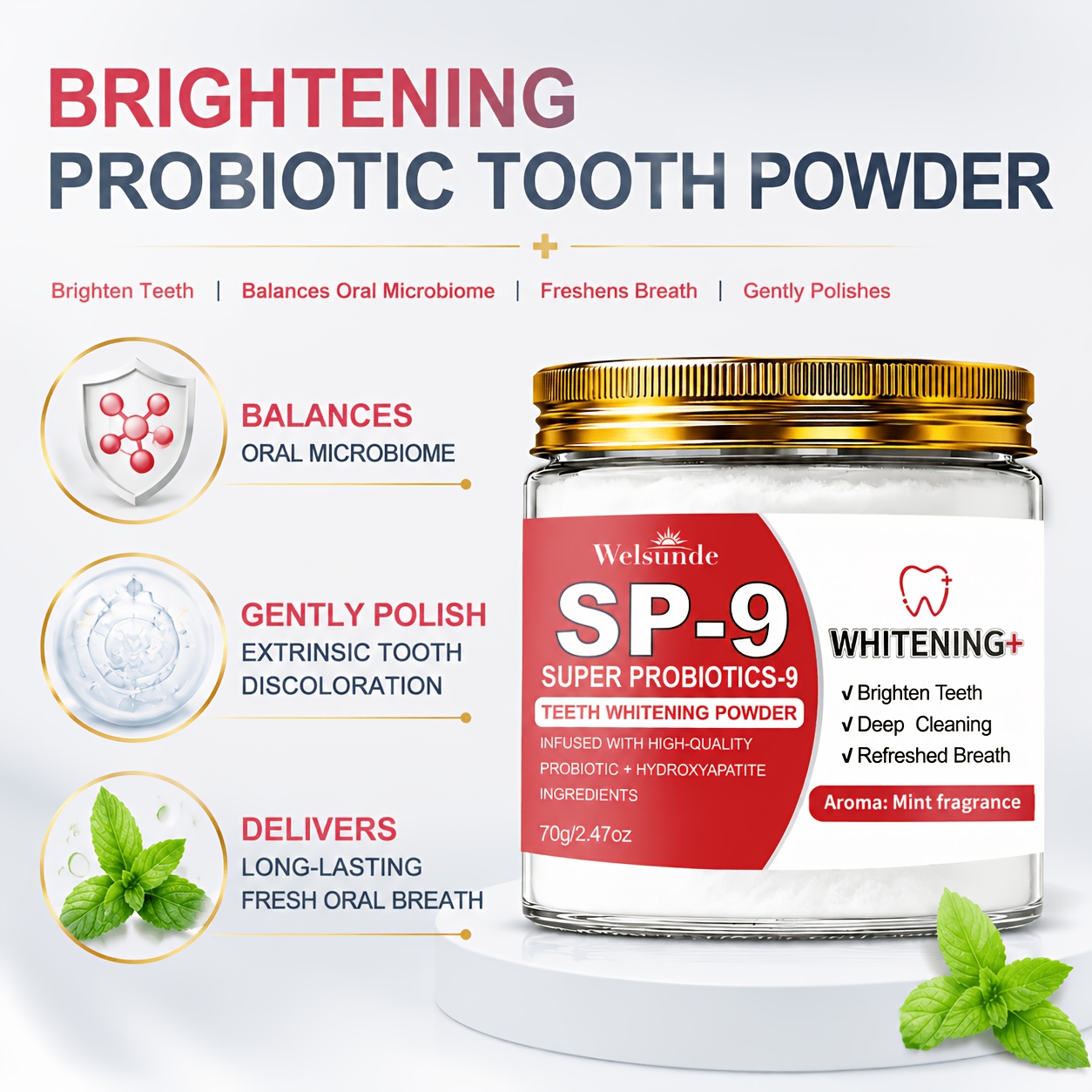 [Teeth Tech] SP-9 Super Probiotics Teeth Powder Toothpaste