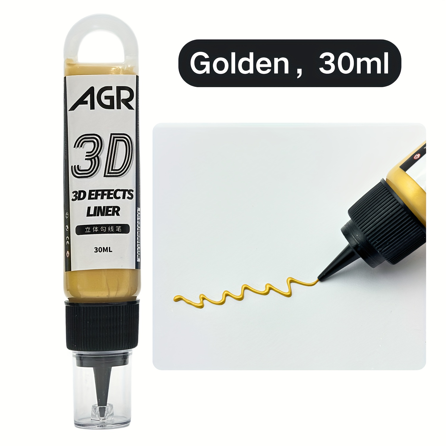 Image of Golden 3d Texture Paste For Artists - 7 Bright Colors, User-friendly Sculpting & Line Drawing Gel, Perfect For Crafts, For Art Projects, Halloween & Christmas Presents, Painting Materials