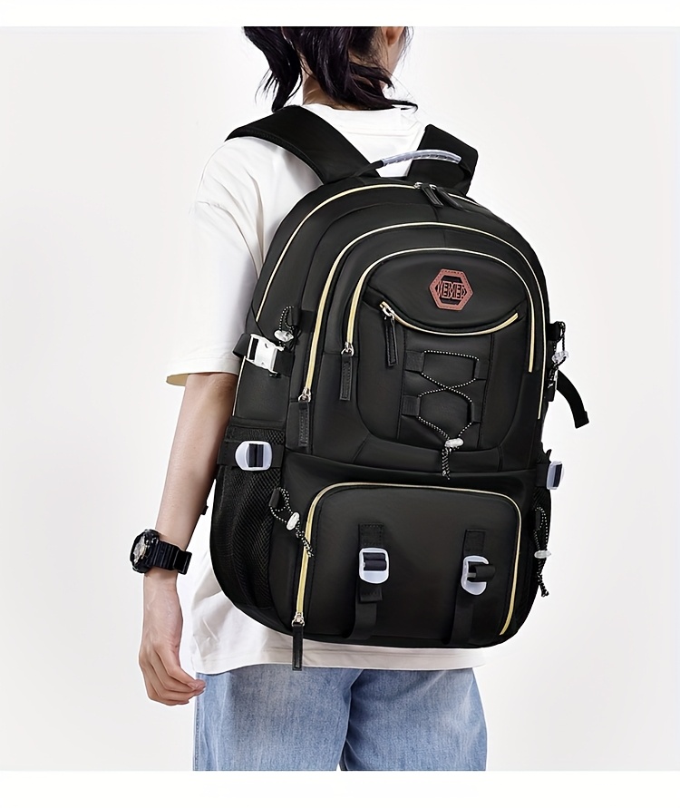 [Durable Travel Backpack] Durable Large Capacity Backpack | Separate Shoe Compartment, Easy-to-Clean, Multiple Compartments for Business Trips, Daily Use & Outdoor Travel - Holiday Gift, Adjustable Strap, Lightweight, Laptop Compartment, Travel Gear