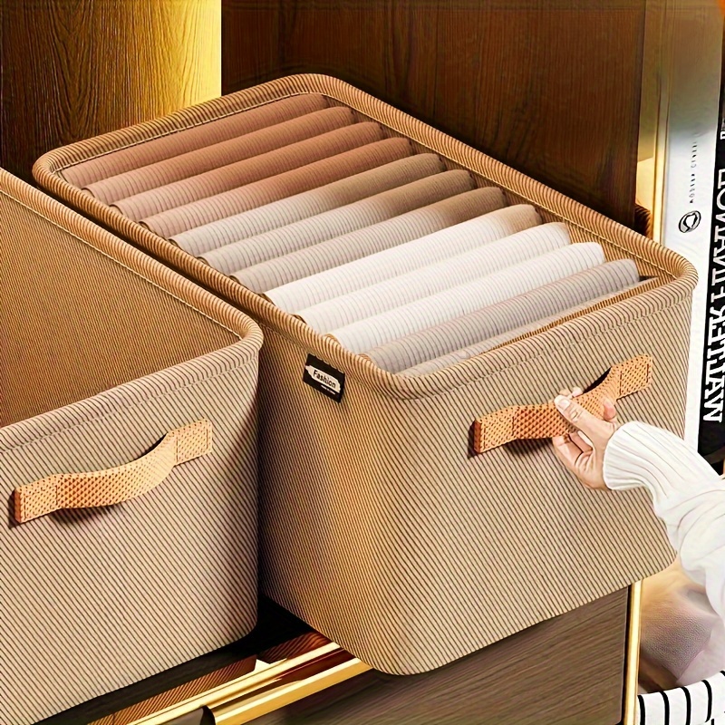 

Storage Basket With - Ideal For Clothes, Pants & Miscellaneous Items - Home, Dorms & Offices