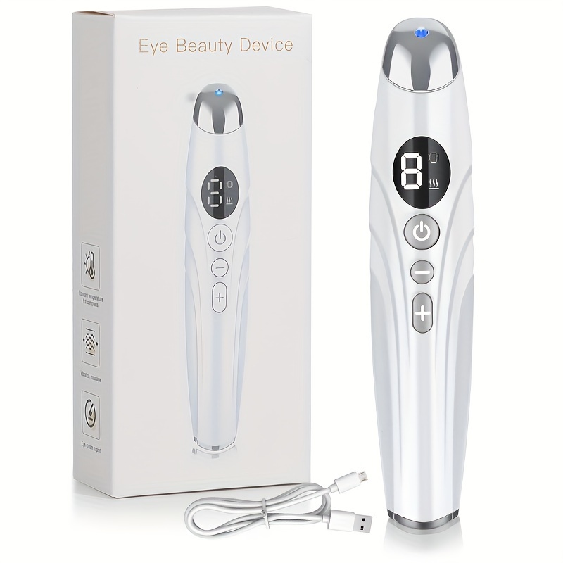 

Rechargeable Eye Massager Wand, Multifunctional Eye And Facial Massager, Heated Vibration Eye Massager Tool For Skin Care