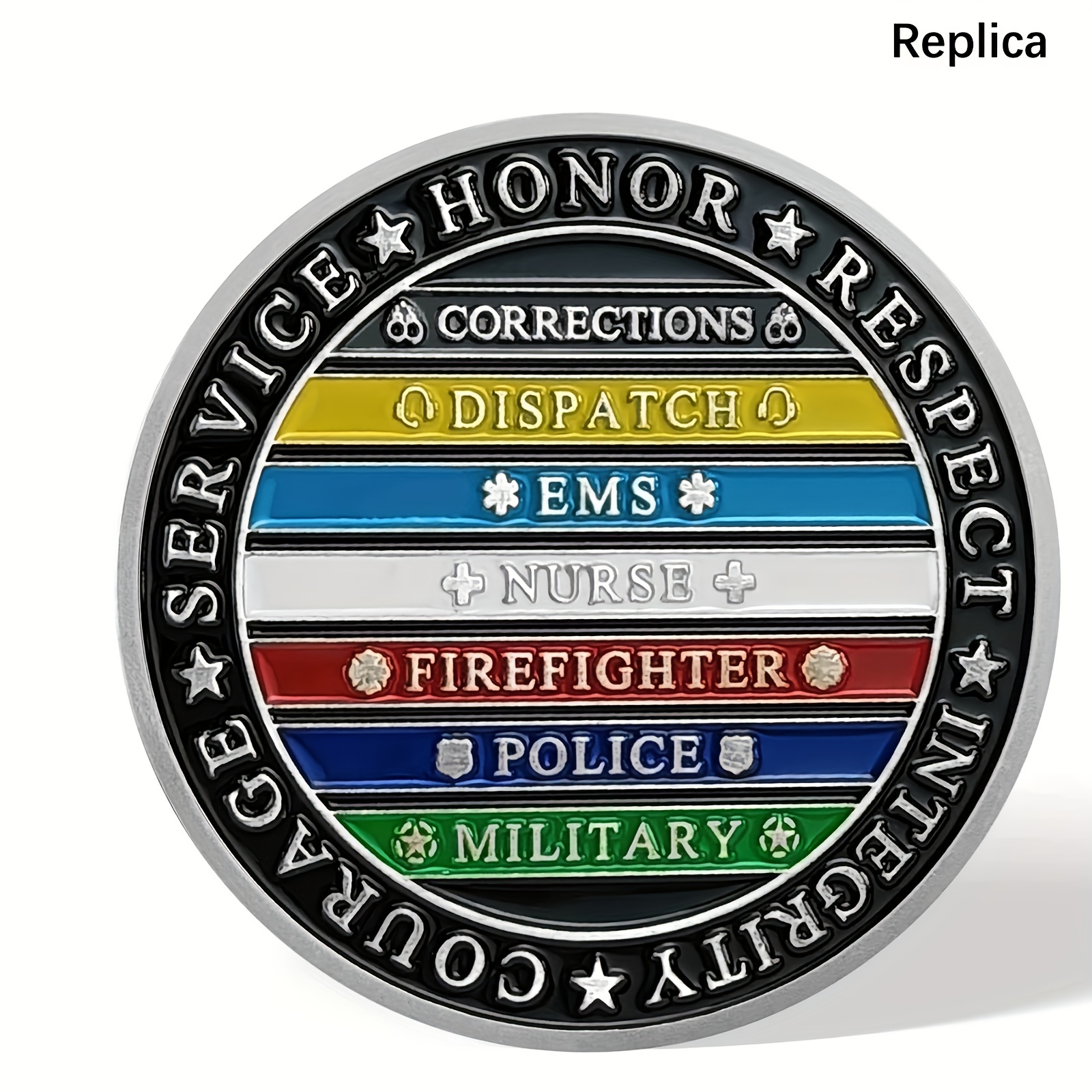 Commemorative First Responder Military Thin Line Flag Coin ...