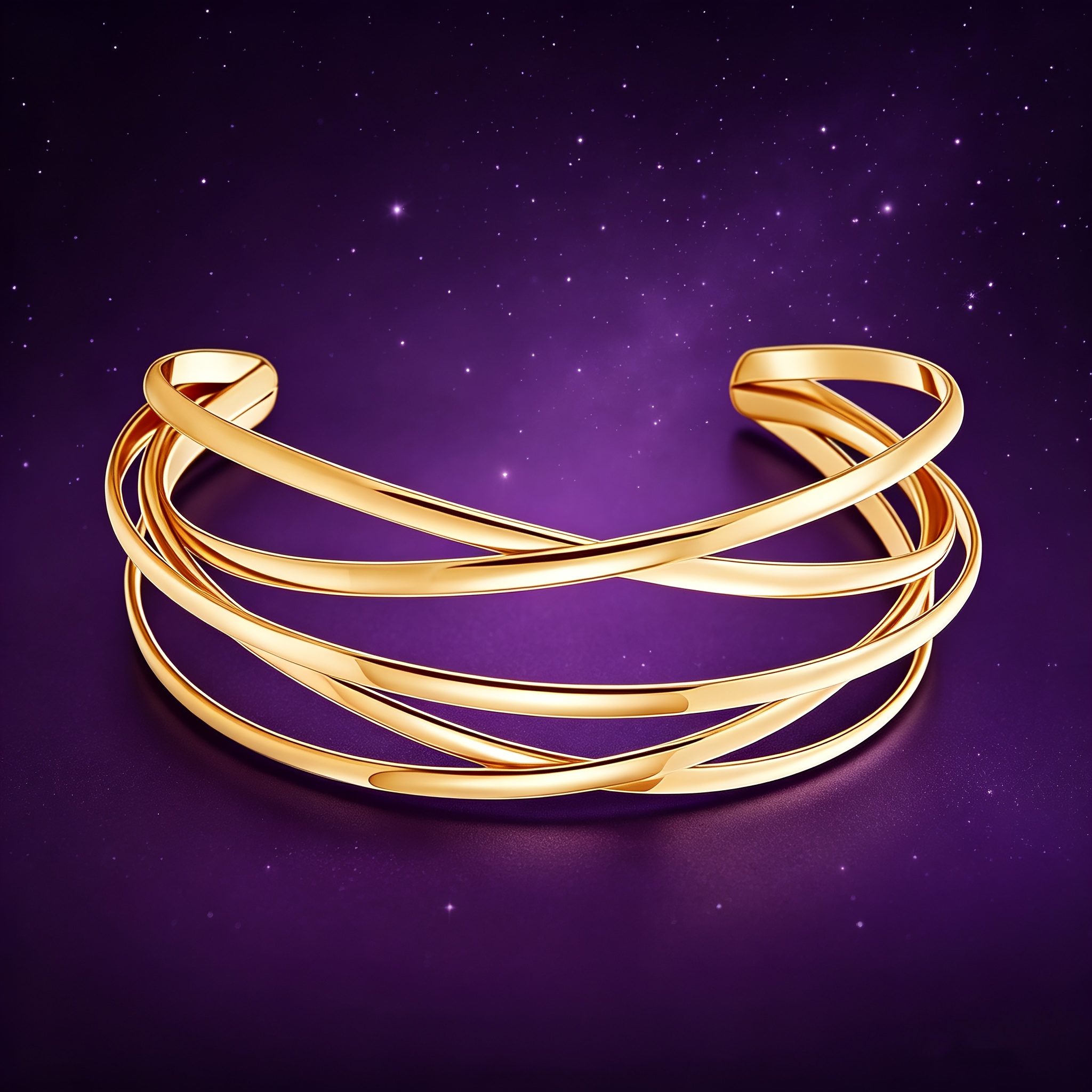 TEMU Irregular Five-line Stainless Steel Open Bracelet For Women, A Minimalist And Fashionable Accessory Suitable For Casual Parties. An Exquisite