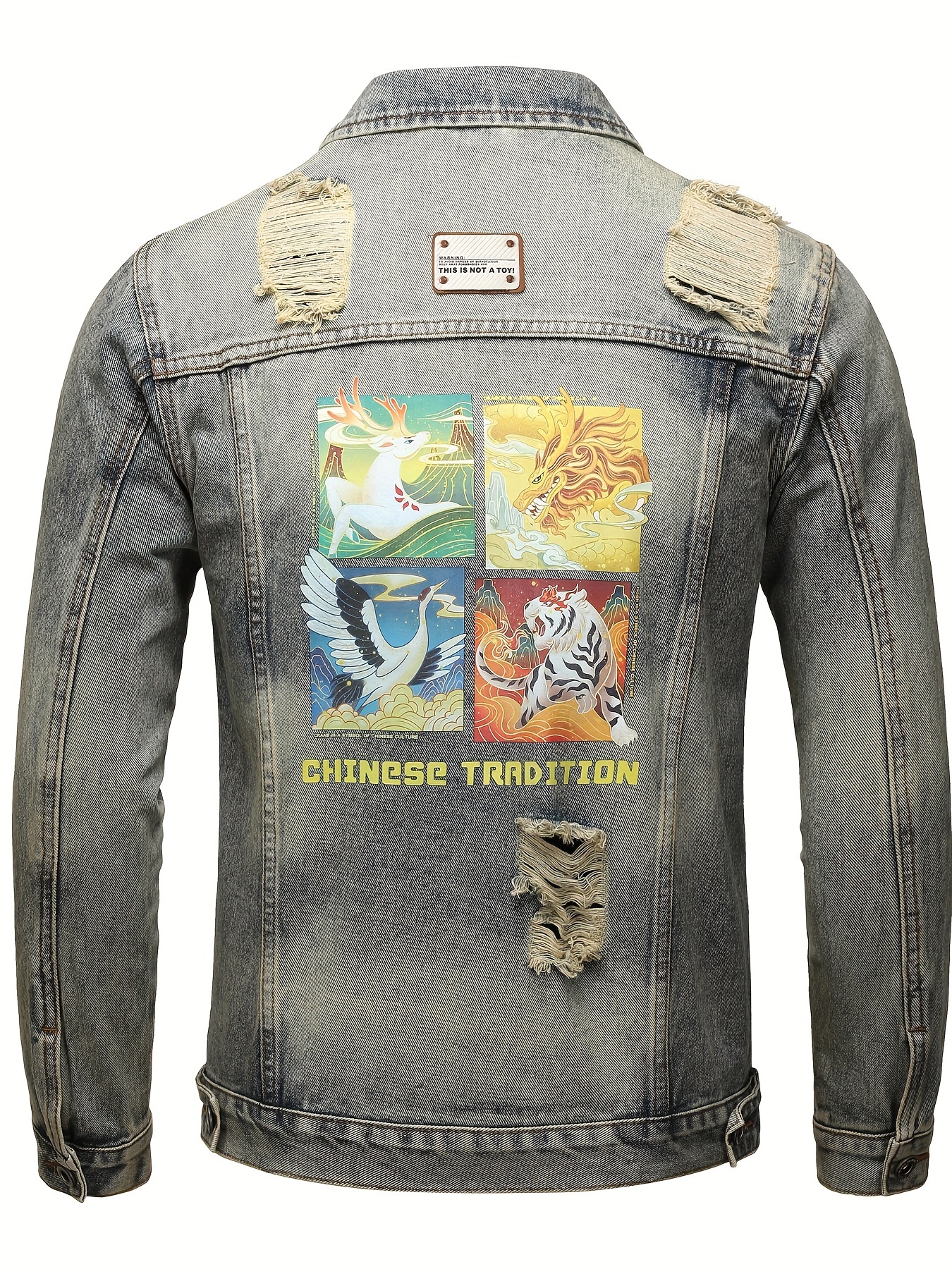 verkaufisi boho denim jacke herren vintage Temu Germany