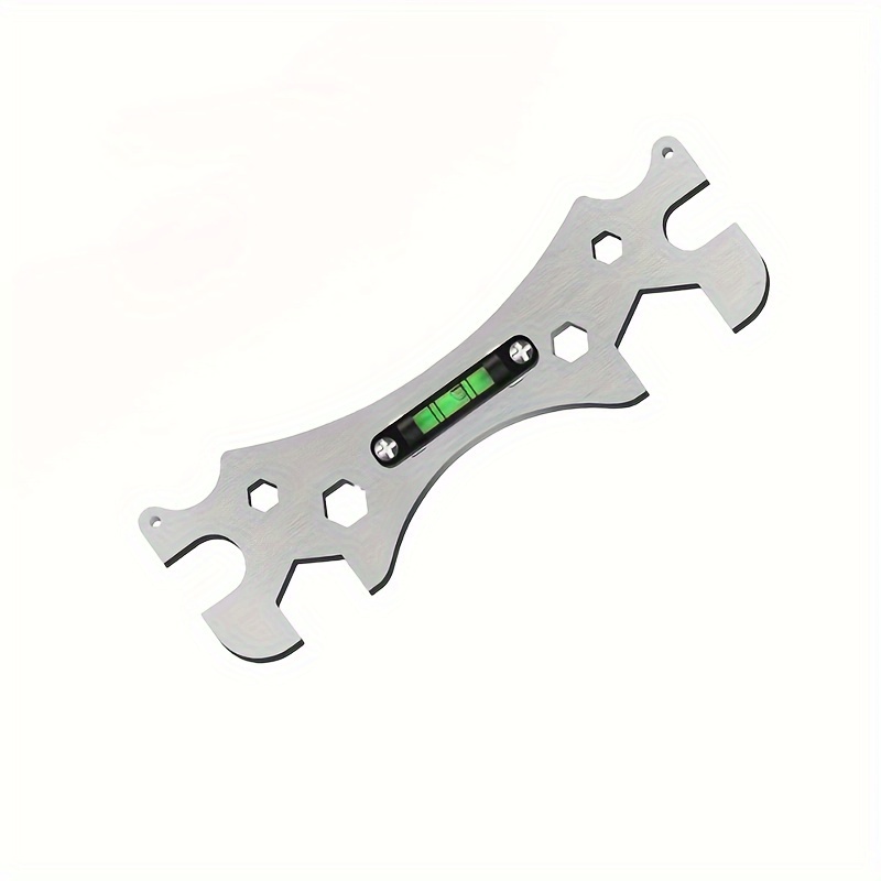 1pc Shower Installation Wrench, Multifunctional Hex Level With Bent Foot Ruler, Rustproof Household Bathroom Plumber Tool, Bathroom Installation Tool | Ergonomic Tool Design | Durable Construction