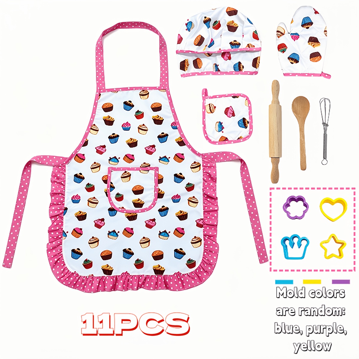 Pretend Kitchen Toys, Cooking And Baking Chef Game Apron Sets