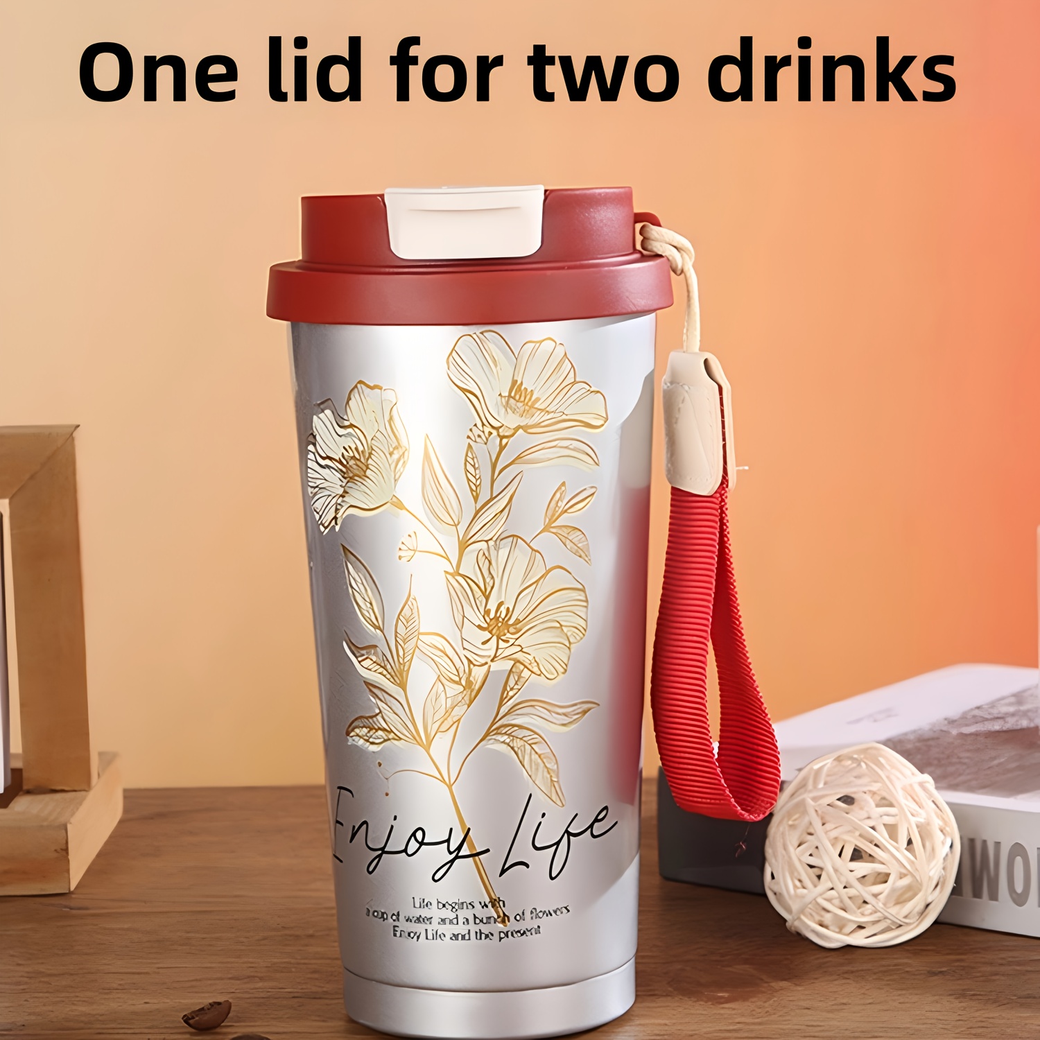 1pc 17 6oz 500ml coffee travel dual use - Temu Mauritius