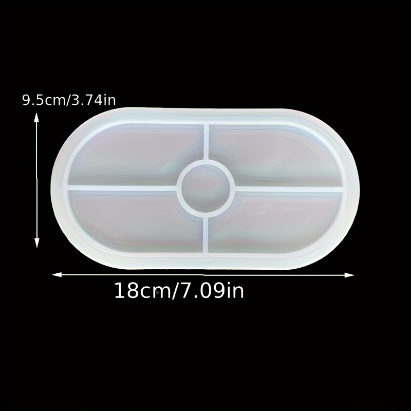 Diy Oval Tray Storage Plaster Silicone Mold