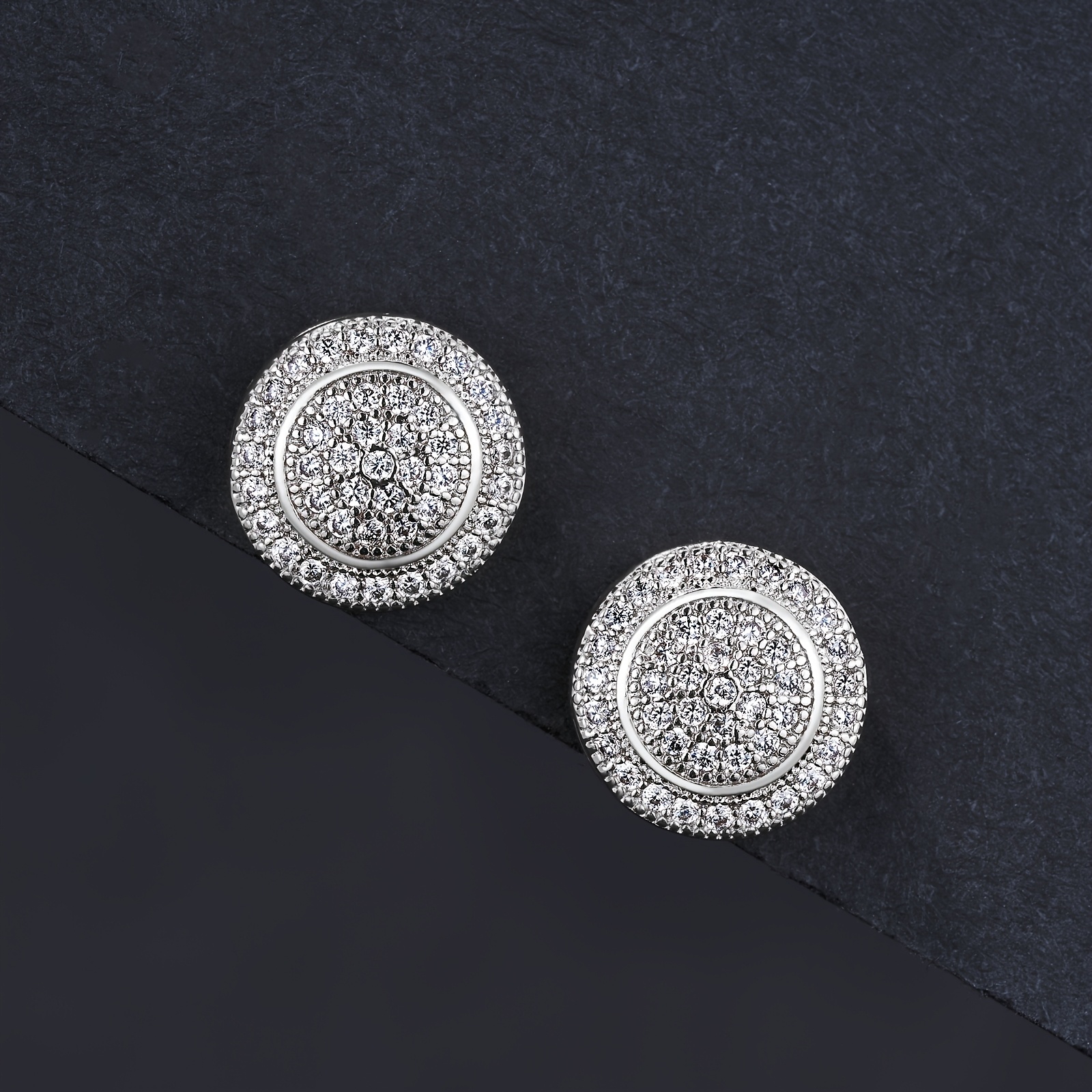 Image of Hip Hop Earrings Wedding Holiday Dating Daily Earrings Additions Father's Day Mother's Day Season Graduation Season Gifts, Without Battery