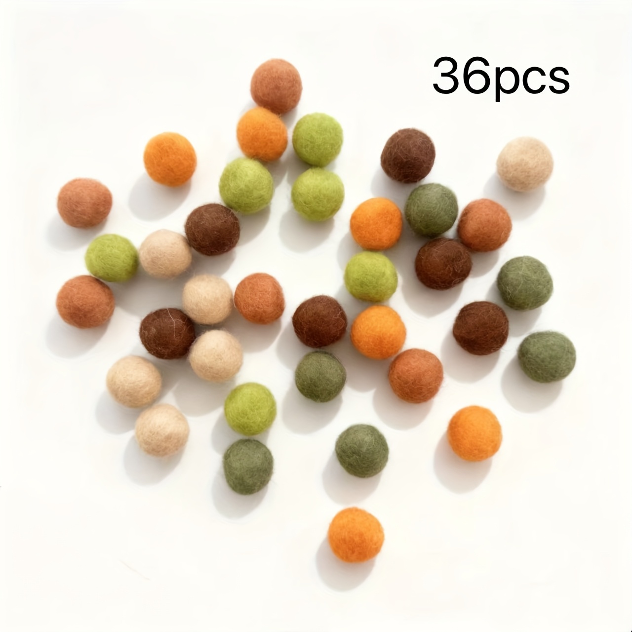 Image of Dinosaur Felt Ball Pom Poms Suitable For Garland Making, Nursery Decor & Party Bunting - Soft Poms, Needle Felting For Room Decorations, Showers & Diy Crafts