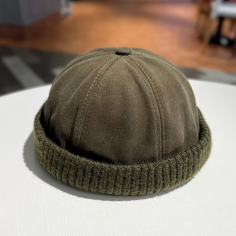 E-shop Western Neue Herbst Winter Mode Mütze Unisex Hip-Hop Baskenmütze Street Style Skull Cap Kappenlose Mütze