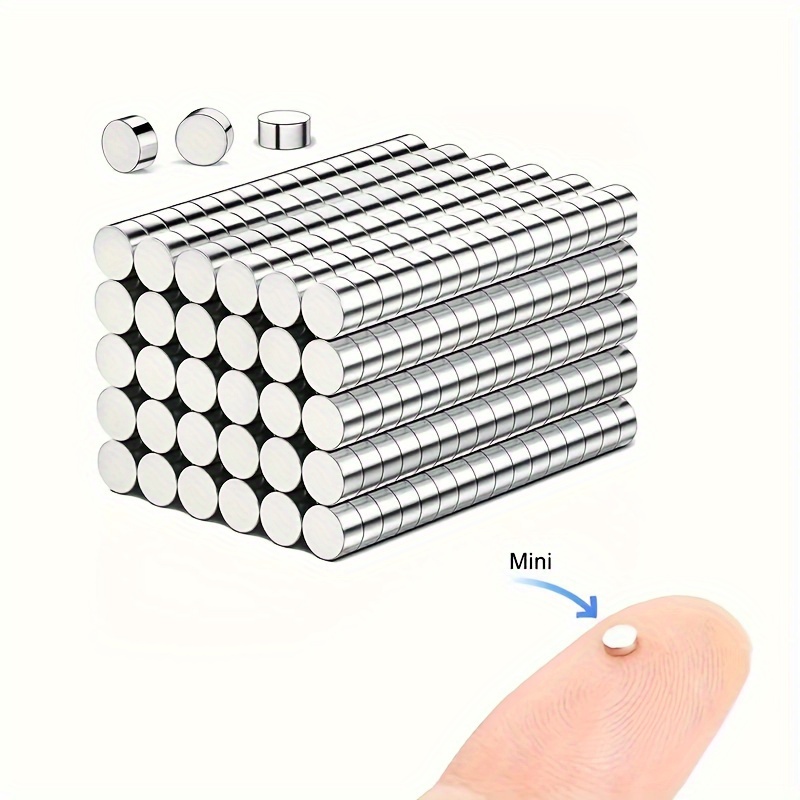 

100pcs Strong Mini Magnets 3x1mm, Neodymium Craft Magnets For Science Projects & Handcrafts, Tiny Round Disc Neodymium, Multipurpose