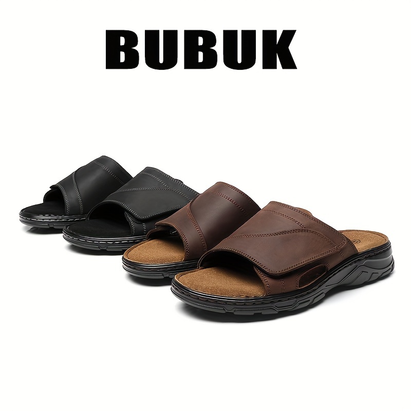【 】★サンダル★ Men's Tempes Slip On Sandals Amazon.com | Men's Genuine Leather X-Band Soft Sole Casual