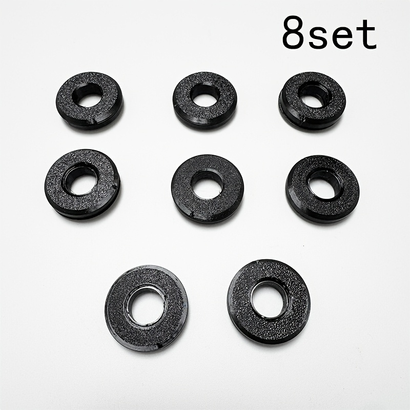 Image of 8pcs Screw-type Tarp Grommets, 14mm Inner Diameter Heavy-duty Eyelets, For Tent Awnings, Camping Waterproof Tarpaulin Fastening Additions