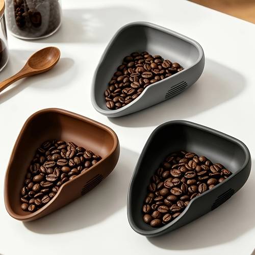 silicone coffee dosing cup tea storage tray single dose measuring container for coffee beans loose leaf tea dosing vessel coffee bar accessories set coffee weighing bean saucer