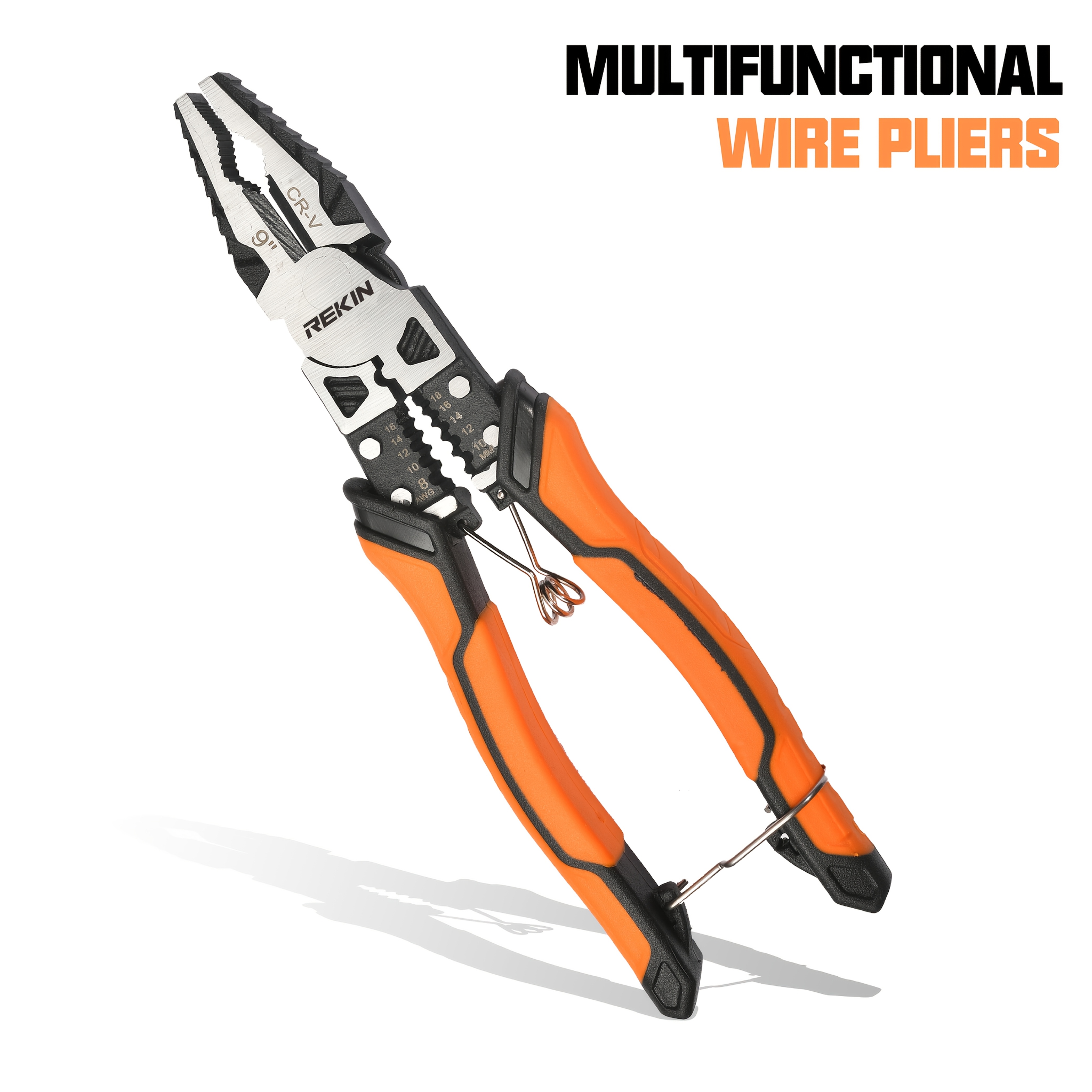 TEMU Industrial--in-1 Pliers: Wire Strippers, Crimping Pliers, And Wire Cutters; 8.5' Long-nose Pliers; 8.5' Electrician's Pliers; 8" Diagonal