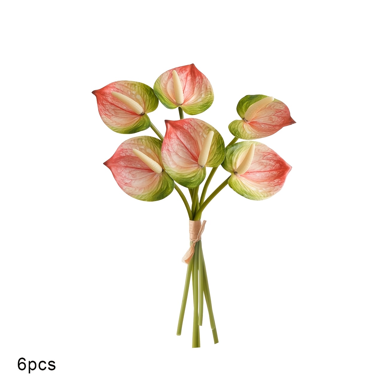 TEMU 6pcs Artificial Flowers Fake Flowers For Table Centerpieces Arrangement And Bridal Decor Flower Arrangement, Artificial Calla Lily Party Home