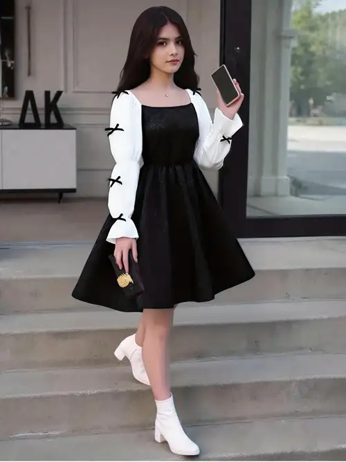 black dresses girls sold on Temu United States black dresses girls sold on Temu United States