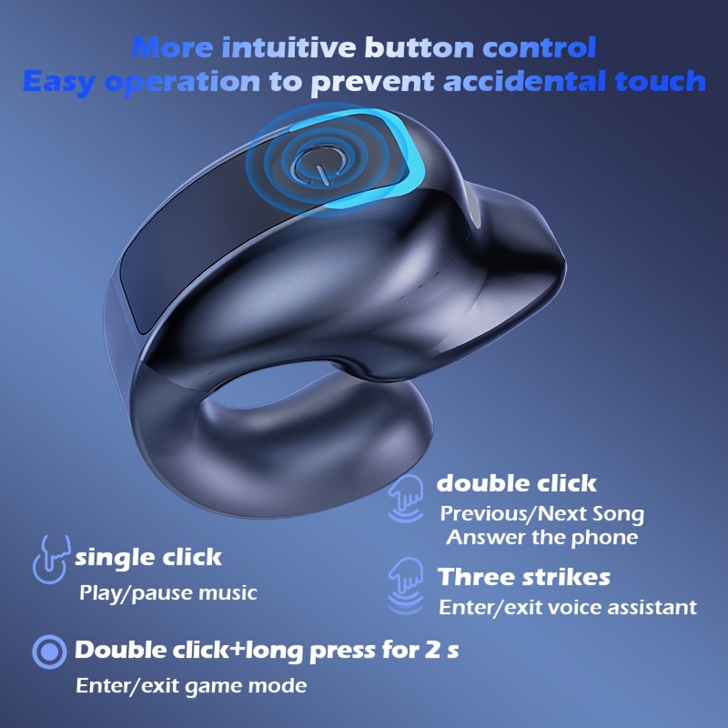 ultimate Wireless Earbuds with Long Battery Life, Universal Phone Control, and Noise-canceling for Voice Calls - Sports Wireless Earbuds with Button Volume Control, Crystal Microphone, Lithium Polymer Battery, Compatible with All Smartphones. 1pc 10 ultimate Wireless Earbuds with Long Battery Life, Universal Phone Control, and Noise-canceling for Voice Calls - Sports Wireless Earbuds with Button Volume Control, Crystal Microphone, Lithium Polymer Battery, Compatible with All Smartphones. 1pc - Image 10