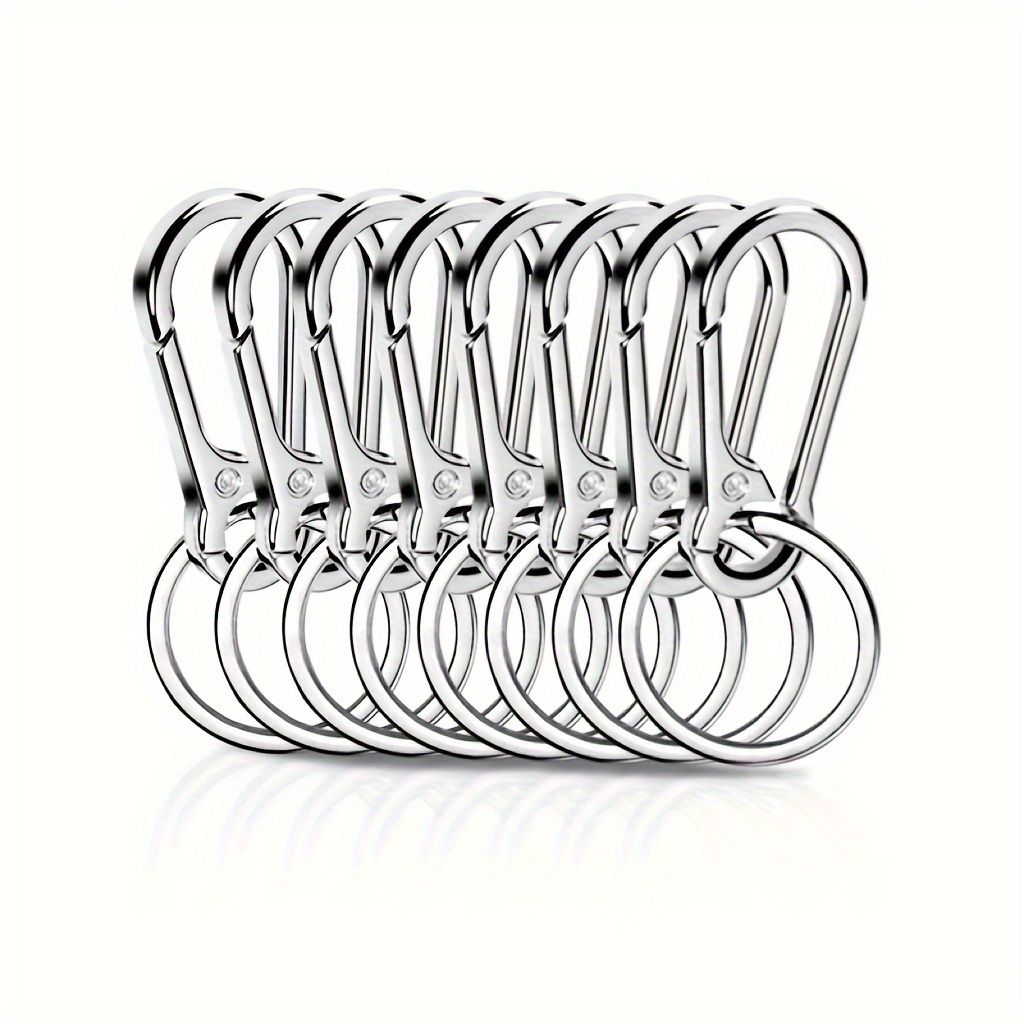 

Set Of Metal Keychains Carabiner , Zinc Alloy, Non-braided Accessories For Men, Includes Bag, ,