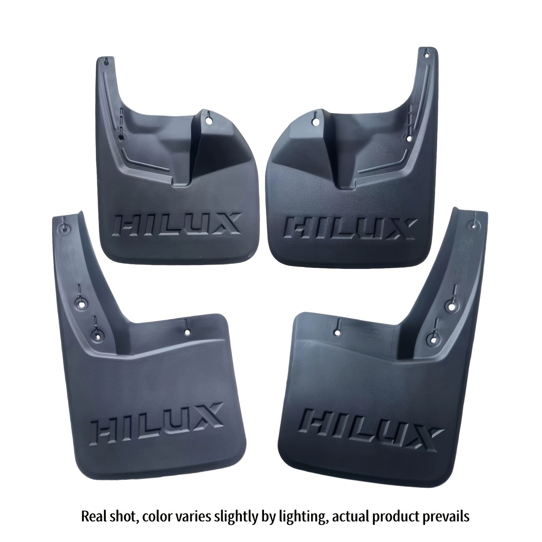 TEMU Set Of 4 Mud Flaps For The For Hilux (/ Models) 4wd Pickup From 2015 To 2023 | Minimizes Dirt And Marks |